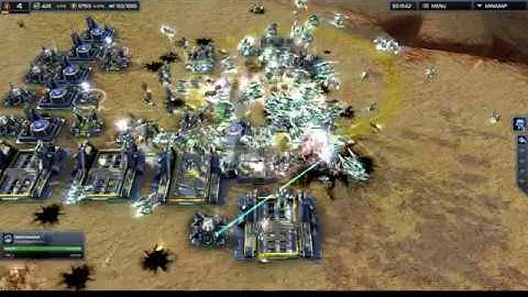 Supreme Commander 2 | 1v7 With Super Cheating AI With Subs