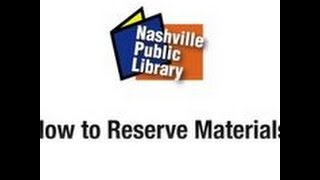 How to Reserve Materials