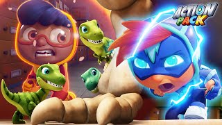 Robo-Dinos at the Museum | NEW! | Action Pack | Adventure Cartoon for Kids by Action Pack 12,741 views 1 month ago 11 minutes, 15 seconds