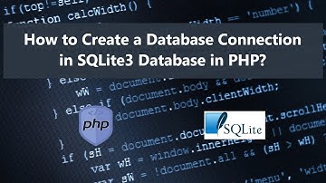 Creating a Database Connection with SQLite3 using PHP OOP Tutorial DEMO