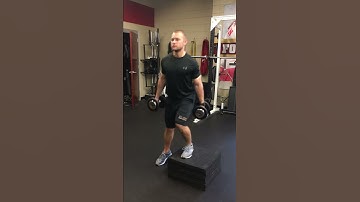DB Lateral Step Up w/ Knee Drive