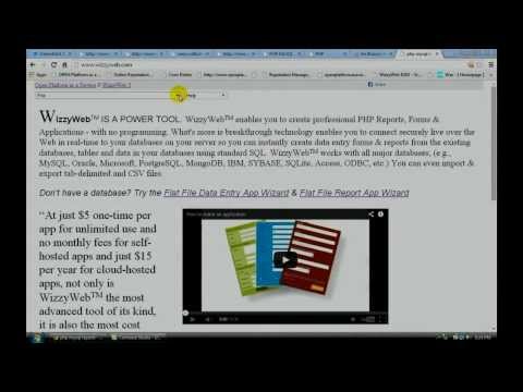 PHP MySQL Data Entry Applications with WizzyWeb