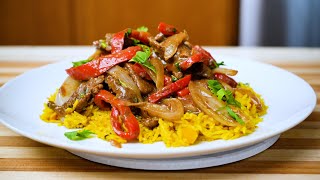 Easy to make Curry Beef Stir-fry  with Peppers and Onions | Beef stir fry | Chef D Wainaina