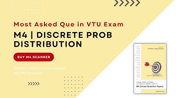04 Discrete Probability Distribution | Module 3 - 18MAT41