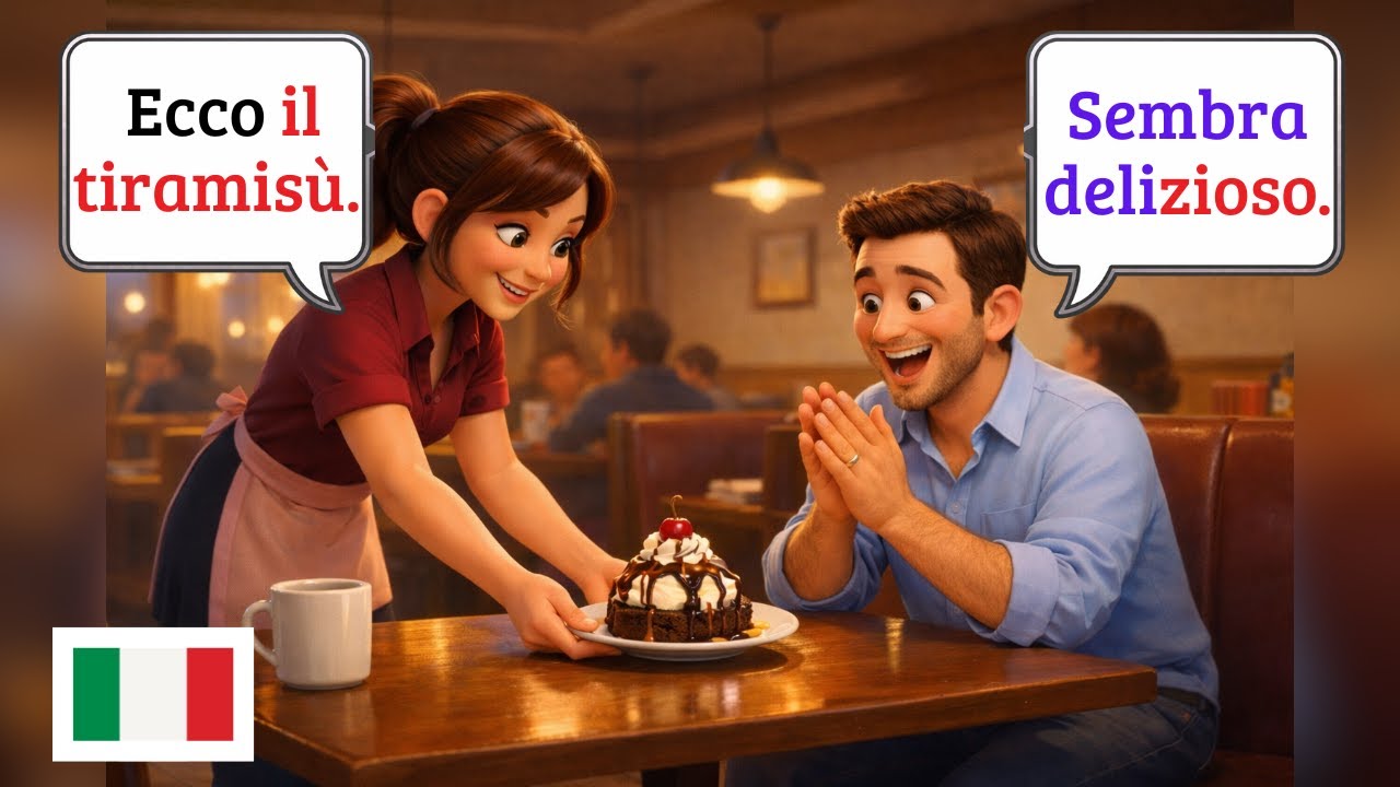 Говорите по-итальянски уверенно | Диалоги в ресторане (A1–A2)