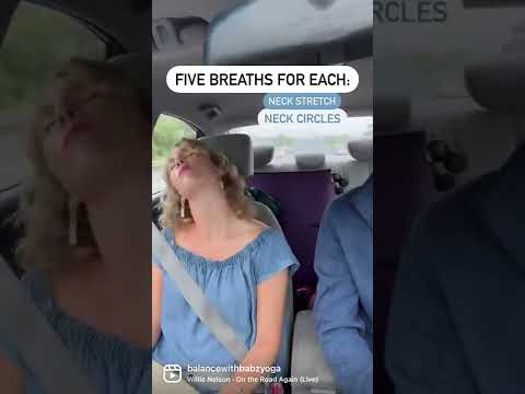 Car Yoga #roadtrip
