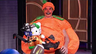 Brian Kelly on SEC This Morning with Peter Burns and Chris Doering dressed like a Pumpkin