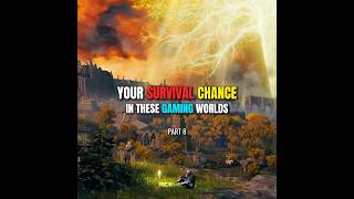 YOUR SURVIVAL CHANCE IN THESE GAMING WORLDS #gaming #games #ps5 #ps4 #editing #shorts