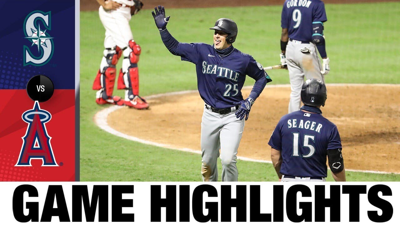 Kyle Seager leads Mariners to a 107 win MarinersAngels Game