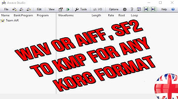 aWAVE studio - WAV AIFF SF2 to KMP - english language ;)