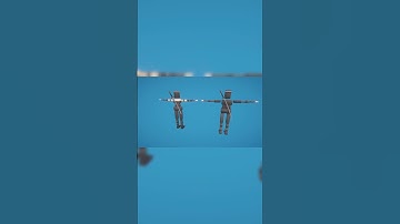 Poxel - Ninja Characters - Rigged #gamedev #unity #blender #shorts