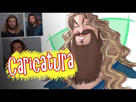 CARICATURA - JASON MOMOA PARTE 02 + CONVITE EXCLUSIVO