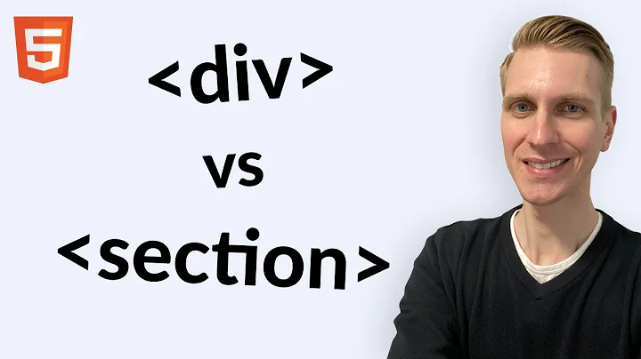 Div vs Section Tag in HTML