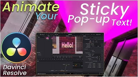 Animate your Tracked Text in Davinci Resolve using Fusion