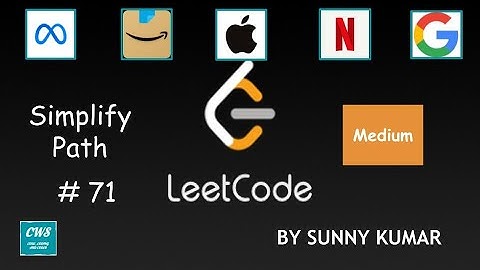 Simplify Path | Strings | Stack | 71 LeetCode | Day 14