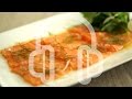 Salmon carpaccio & tartar サーモンのカルパッチョとタルタル