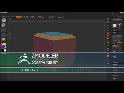 3d animation internships ZBrush ZModeler Edge Actions - Edge Bevel