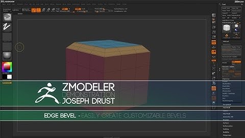 ZBrush ZModeler Edge Actions - Edge Bevel
