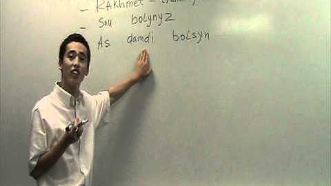 Kazakh lessons 4 (Common simple words)