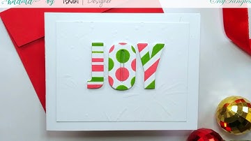 Make your Pattern Papers with Stencils [DIY Christmas Cards start to end tutorial]