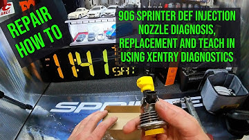 906 Sprinter DEF injection nozzle diagnosis, replacement and teach in