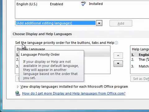 การตั้งค่าภาษาไทยให้โปรแกรม Microsoft Office #ตั้งค่าภาษาไทย - Youtube