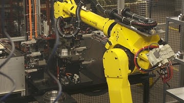 Robotic Lathe Machine Loading & Inspection System - Compass Automation