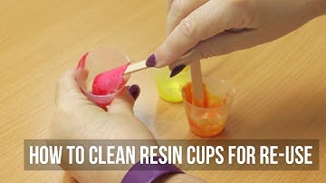 How to Clean Resin Cups for Re use