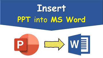 How to Embed a PowerPoint Presentation in MS Word | Insert PPT into MS Word