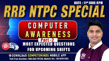 RRB NTPC 2025 SPECIAL | COMPUTER AWARNESS | MOST EXPECTED QUESTIONS FOR UPCOMING RAILWAY NTPC SHIFT