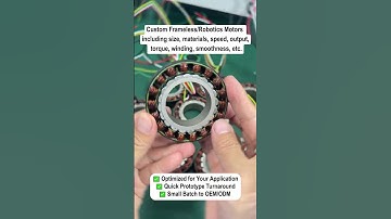 Specialists in design & manufacturing of cost-efficient frameless motors and robotics motors #motor