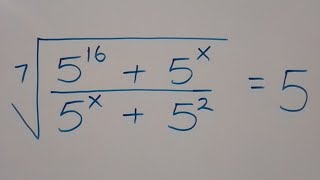 Math Olympiad | A Nice Exponent Problem | Find the Value of X