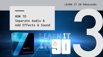 Sony Vegas Pro - #3 How To Separate Audio & Add Effect, Images and Sound