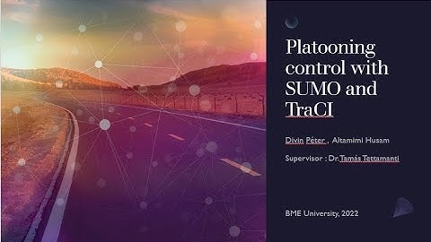 Platooning control SUMO+TraCI