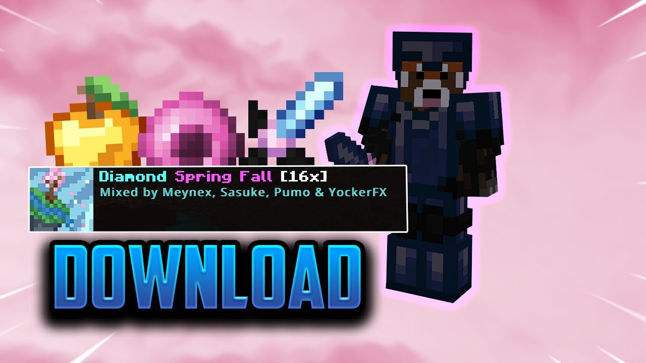 Diamond Spring Fall [16x] PVP Texture Pack release 🔥| 3+ skys ...
