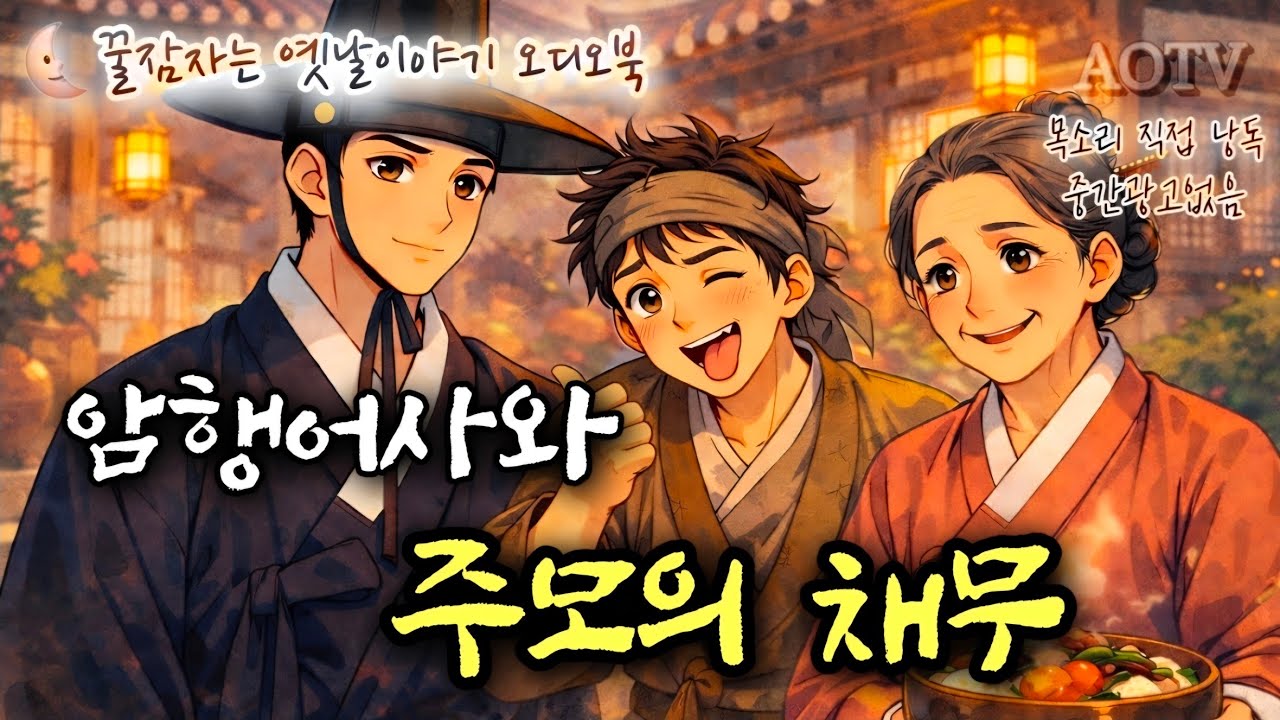 🌜암행어사와 주모의 채무 등 옛날이야기 2편, 중간광고없는 잠자리동화, 어른 전래동화, 민담, 설화, 책 읽어주는 여자, 오디오북, ASMR