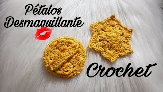 Pétalos Desmaquillantes Ecológico algodón a Crochet