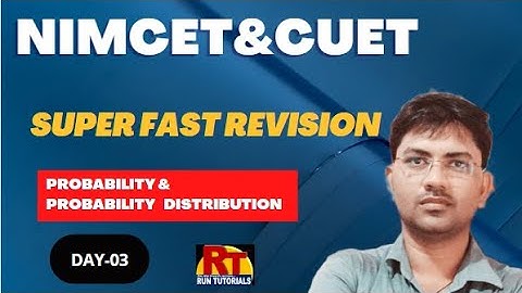 Probability| Superfast Revision with Short Notes and PYQs | NIMCET & CUET-2023 |DAY-03/#Varanasi