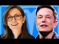 Elon musk with cathie wood ark invest