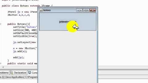Criando Botões na mão usando o eclipse