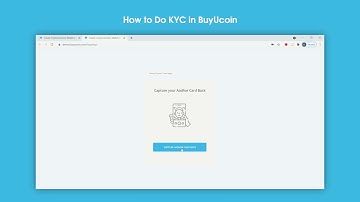 How to Do KYC in BuyUcoin on the web | BuyUcoin Tutorials