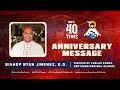 Anniversary Message | Bp. Ryan Jimenez, D.D | Diocese of Chalan Kanoa,  Northern Mariana Islands!