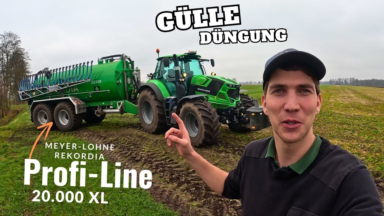 Das erste Fass des Jahres / Gülle Ausbringung im Getreide / Meyer-Lohne Rekordia Profi-Line 20.000