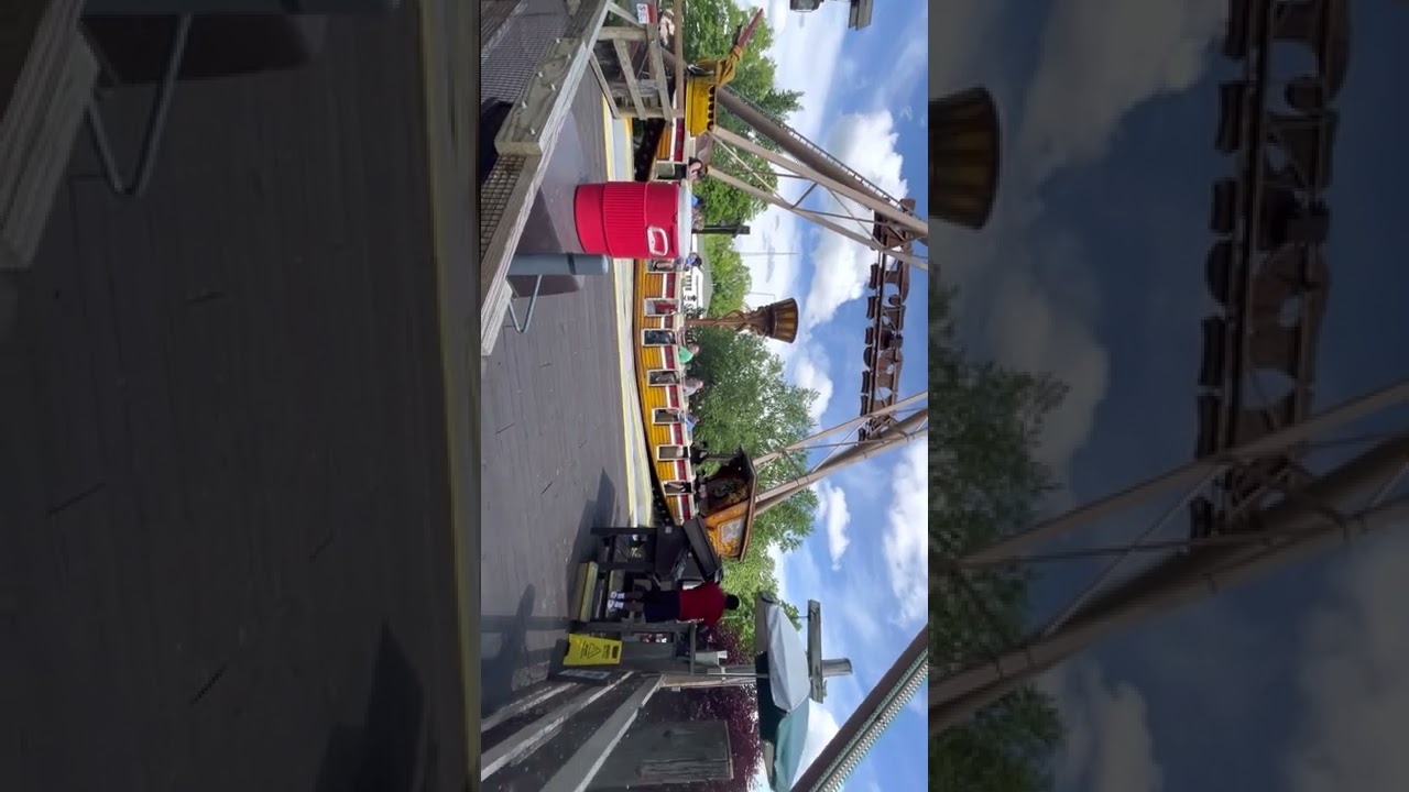 Pirate ship ￼ kennywood park off ride POV ￼￼￼