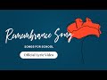 Remembrance Song | Official Lyric Video for Remembrance Day 🇬🇧