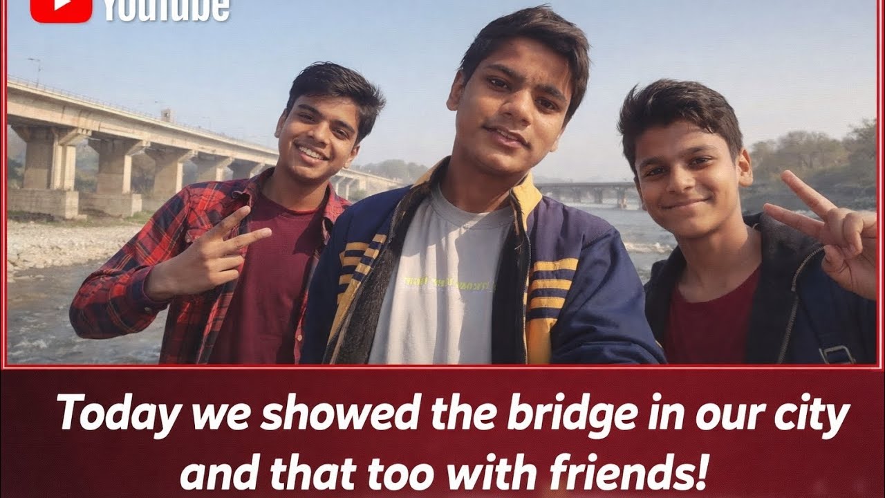 Today we showed the bridge in our city and that too with friends ❤️‍🩹🫶🫰#champawat  #tanakpur 
