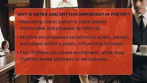 Why Is Meter And Rhythm Important In Poetry? - The Prose Path
