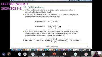 CHAPTER 3 (PART 2): FM/PM MODULATORS, FREQUENCY UP-CONVERSION, FM TRANSMITTER & RECEIVER