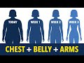 CHEST + BELLY + ARMS - Lose Upper Body Fat at Home for Women - Cardio Workout Plan for Weight Loss