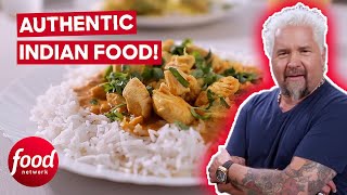 Guy Enjoys Butter Chicken From An Incredible Indian Restaurant | Diners, DriveIns & Dives